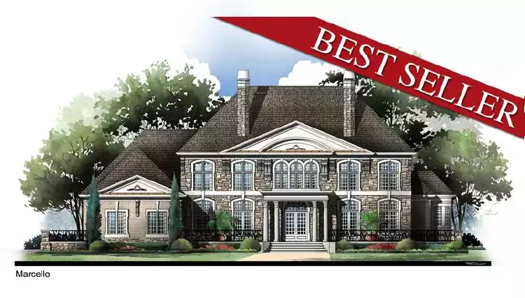 image of 2 story traditional house plan 6016